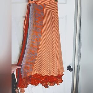 Darn Good Yarn Sari Wrap Skirt regular ankle